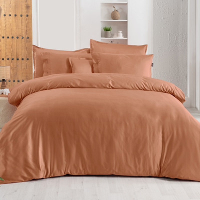 Комплект постельного белья Sarev 300 tc сатин евро / N380 Monochrome v13/Terracotta
