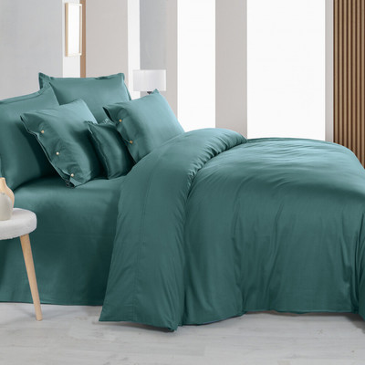 Комплект постельного белья Sarev 300 tc сатин евро / N380 Monochrome v16/Ocean