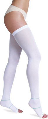 Чулки компрессионные Aries Анти-Тромбо Hospital 2 резинка открытый носок (р.L)