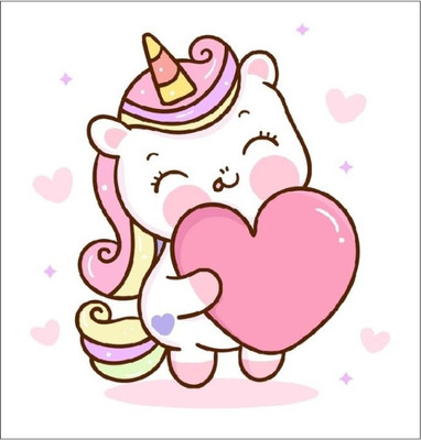 Набор алмазной вышивки ILikeGift Единорог с сердцем / ОО116843