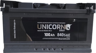 Автомобильный аккумулятор UnicorN Gray (0) 900A L5 6СТ-100 / 100 022 K11 UG (100 А/ч)