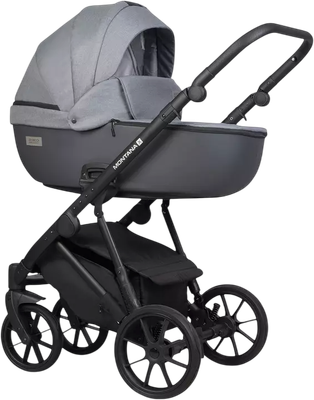 Детская универсальная коляска Riko Montana X Plus 2 В 1 Basic (40 графит/серый)
