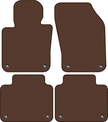 Комплект ковриков для авто Alicosta 1450_1-кор для Volvo S90 II седан 2016-н.в. (EVA соты, коричневый)