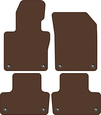 Комплект ковриков для авто Alicosta 1774_1-кор для Volvo XC60 II SUV/UZ 2017-н.в. (EVA соты, коричневый)