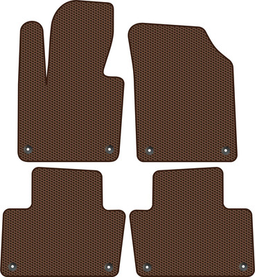 Комплект ковриков для авто Alicosta 1466_1-кор для Volvo XC90 II SUV гибрид/L 2014-н.в. (EVA соты, коричневый)