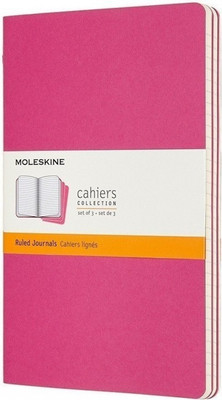 Набор блокнотов Moleskine Cahier Journal CH016D17 Large (3шт, розовый неон)