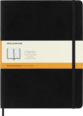 Записная книжка Moleskine Classic Soft QP621 XLarge (черный)