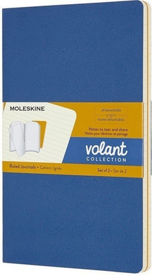 Набор блокнотов Moleskine Volant QP721B41M17 Large (2шт, синий/желтый янтарный)