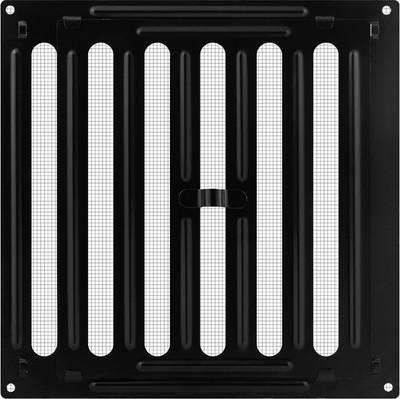 Решетка вентиляционная Нора-М Р-200 / 17287 (черный)