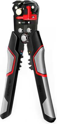 Инструмент для зачистки кабеля Deli EDL2017 (черный/красный)