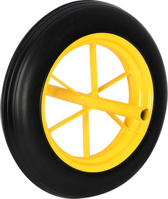 Колесо для тачки Deli 14"х4.00 / EDL437065T (полиуретановое)