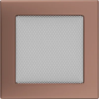 Решетка вентиляционная для камина Kratki Гальванизированная MG 17x17 (медный)