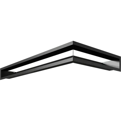 Решетка вентиляционная для камина Kratki Luft Nl C 800x400x90 (черный)