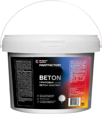 Грунтовка PaintFactory Beton бетон-контакт (15кг, белый)