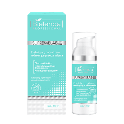 Крем для лица Bielenda Professional Supremelab Skin Tone Ночной отшелушивающий (50мл)
