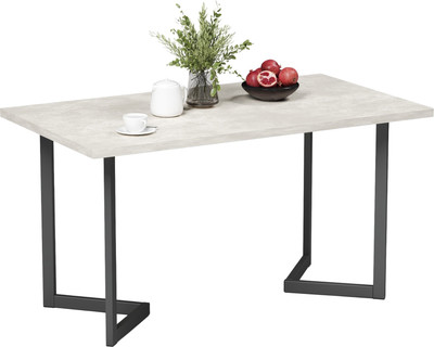 Обеденный стол Mio Tesoro Miata 120x66  (шелковый камень/черный)