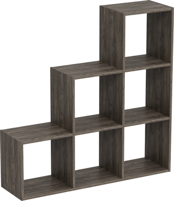 Стеллаж Кортекс-мебель Дельта-6ст 105x105 (орех элия)