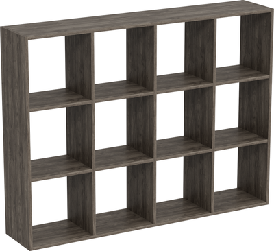 Стеллаж Кортекс-мебель Дельта-12 140x105 (орех элия)