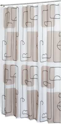 Шторка-занавеска для ванны SWENSA Two SWC-95-56 (белый/бежевый)