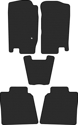 Комплект ковриков для авто Alicosta 1727_2 для Ford Explorer III SUV/U152 2001-2005 (EVA ромб, черный)