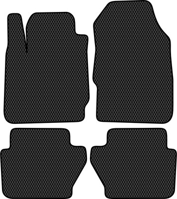 Комплект ковриков для авто Alicosta 0350_2 для Ford Fiesta V хэтчбек 5 дв/Mk6 2008-2012 (EVA ромб, черный)