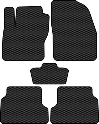 Комплект ковриков для авто Alicosta 0355_2 для Ford Focus II универсал/седан/хэтчбек/CB4 2004-2011 (EVA ромб, черный)