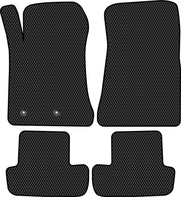 Комплект ковриков для авто Alicosta 0371_2 для Ford Mustang VI купе 2013-2017 (EVA ромб, черный)