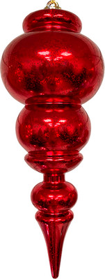 Елочная игрушка GreenTerra Сосулька 35см / 202509А (красный)