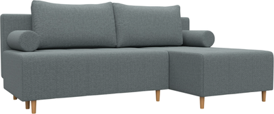 Диван угловой Лига Диванов Лига-102 универсальный / 134797 (рогожка амур 07 серый)