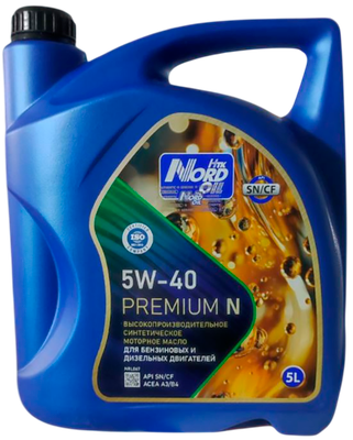 Моторное масло Nord Oil Premium N 5W40 SN/CF / NRL067 (5л)