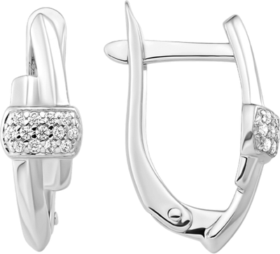 Серьги из серебра 7 КАРАТ П2217-029С (с фианитами)