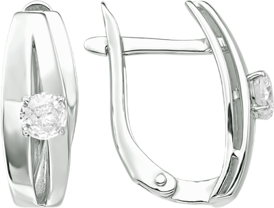 Серьги из серебра 7 КАРАТ П2217-001С (с фианитами)