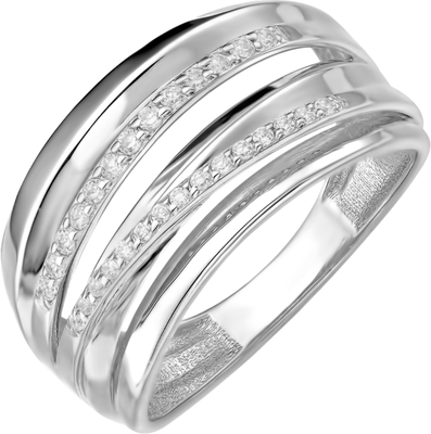 Кольцо из серебра 7 КАРАТ П1217-069С (р.17, с фианитами)
