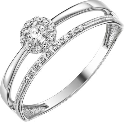 Кольцо из серебра 7 КАРАТ П1217-014С (р.16.5, с фианитами)
