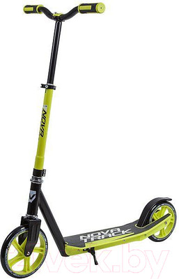 Самокат городской Novatrack Polis 200PNF.POLIS.GN9 (черный/зеленый)