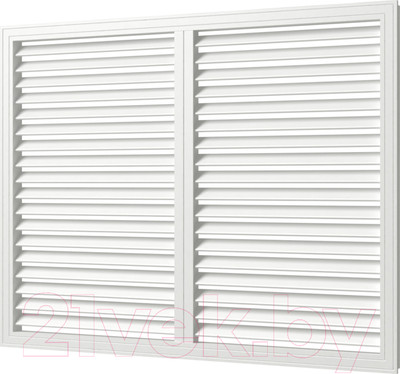 Решетка вентиляционная Viento ПВХ 600x900 (белый)