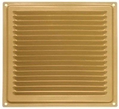 Решетка вентиляционная Viento РМ1020 ЭКО оцинкованная (золото)