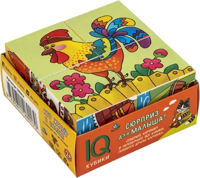 Развивающий игровой набор Айрис-пресс IQ кубики в поддончике. Кто живет в сказке 2+ (4650388210193)