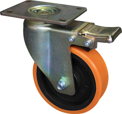 Опора колесная для тележки складской Ronel RN01 CPU 200F