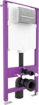 Инсталляция для унитаза Triton Pro EVO815N + Pro EVO (с кнопкой, хром)