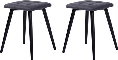 Набор табуретов Памир Атлант F84 (2шт, серый/голубой/черная опора)