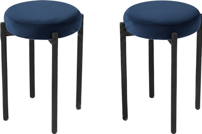 Набор табуретов Памир Паоло F78 (2шт, темно-синий/черная опора)
