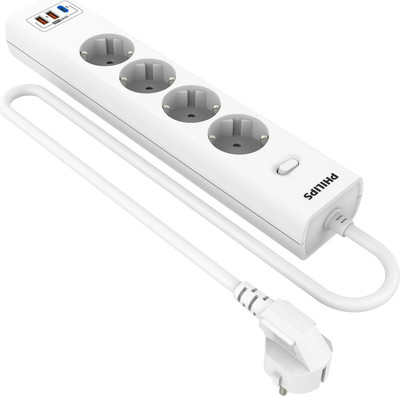 Сетевой фильтр Philips CHP8246WA/51 (2м, 4 розетки, белый)