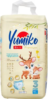 Подгузники-трусики детские Yumiko 3M (46шт)