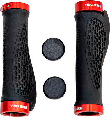 Грипсы для велосипеда Vinca Sport H-G127 / H000009016 (черный/красный)