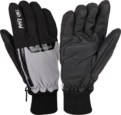 Перчатки лыжные White Owl 09-1549 / W112821 (S, серый/черный)