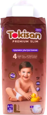 Подгузники-трусики детские Tokisan Premium 4L (44шт)