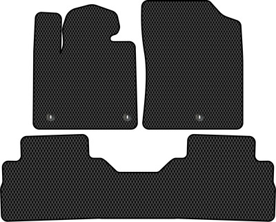 Комплект ковриков для авто Alicosta 1688_2 для Hyundai Santa Fe IV SUV/TM задний цельный 2021-н.в. (EVA ромб, черный)
