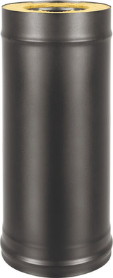 Труба дымохода Везувий 0.8мм д. 150x250 L-1м (черный)