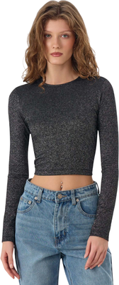 Лонгслив Mark Formelle 122901 (р.164/170-96-102, черный с люрексом серебро)